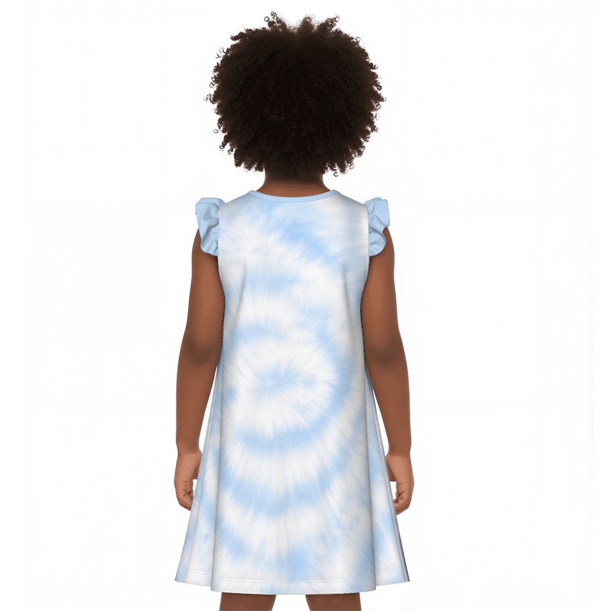 The costal blue girl's flutter dress