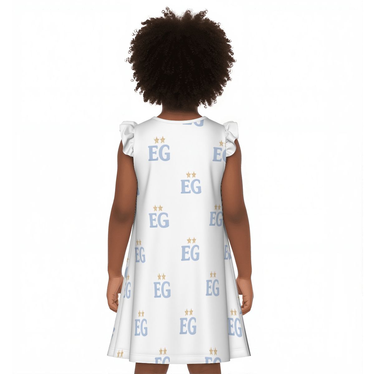 The baby blues girl's flutter dress