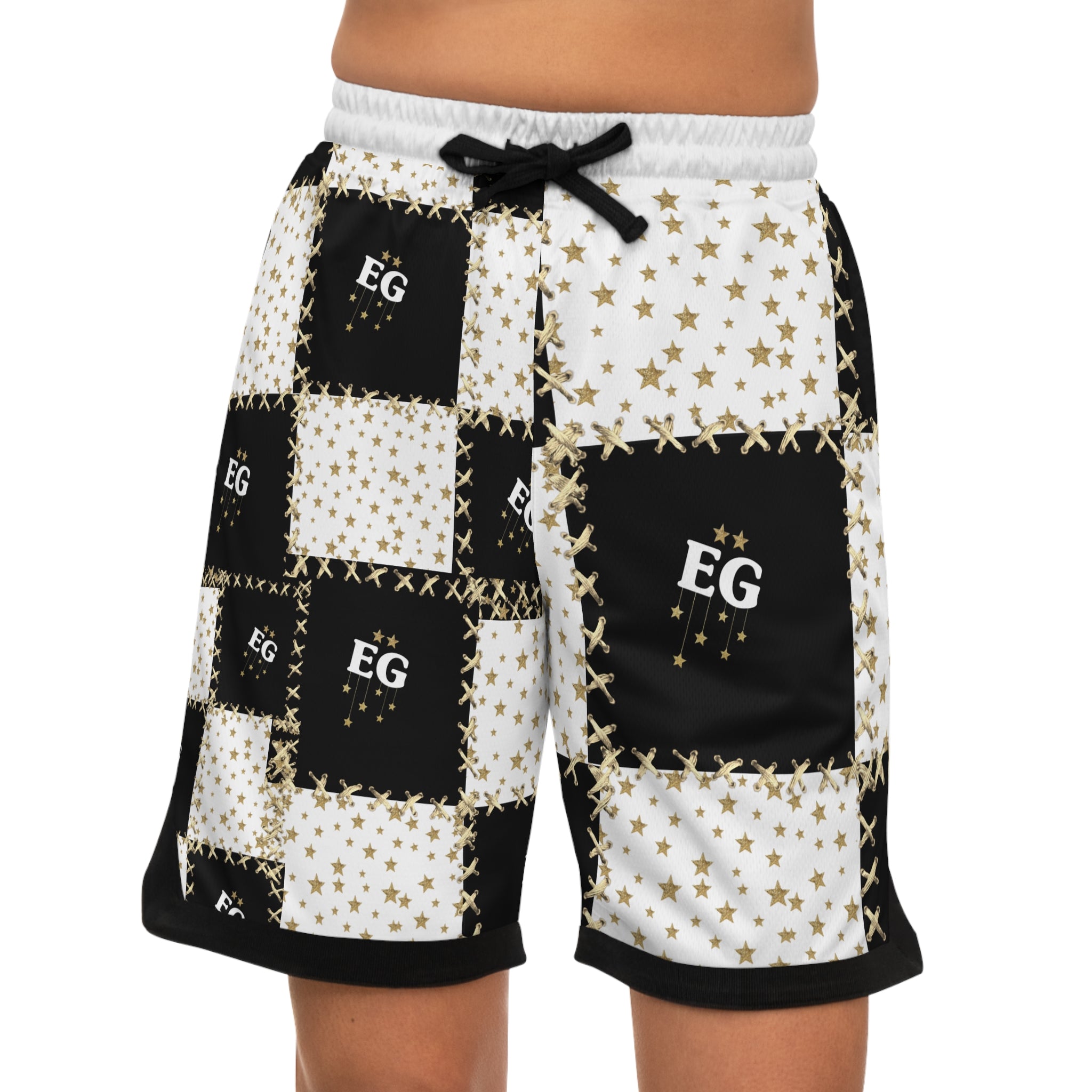 The quilted star men's basketball short