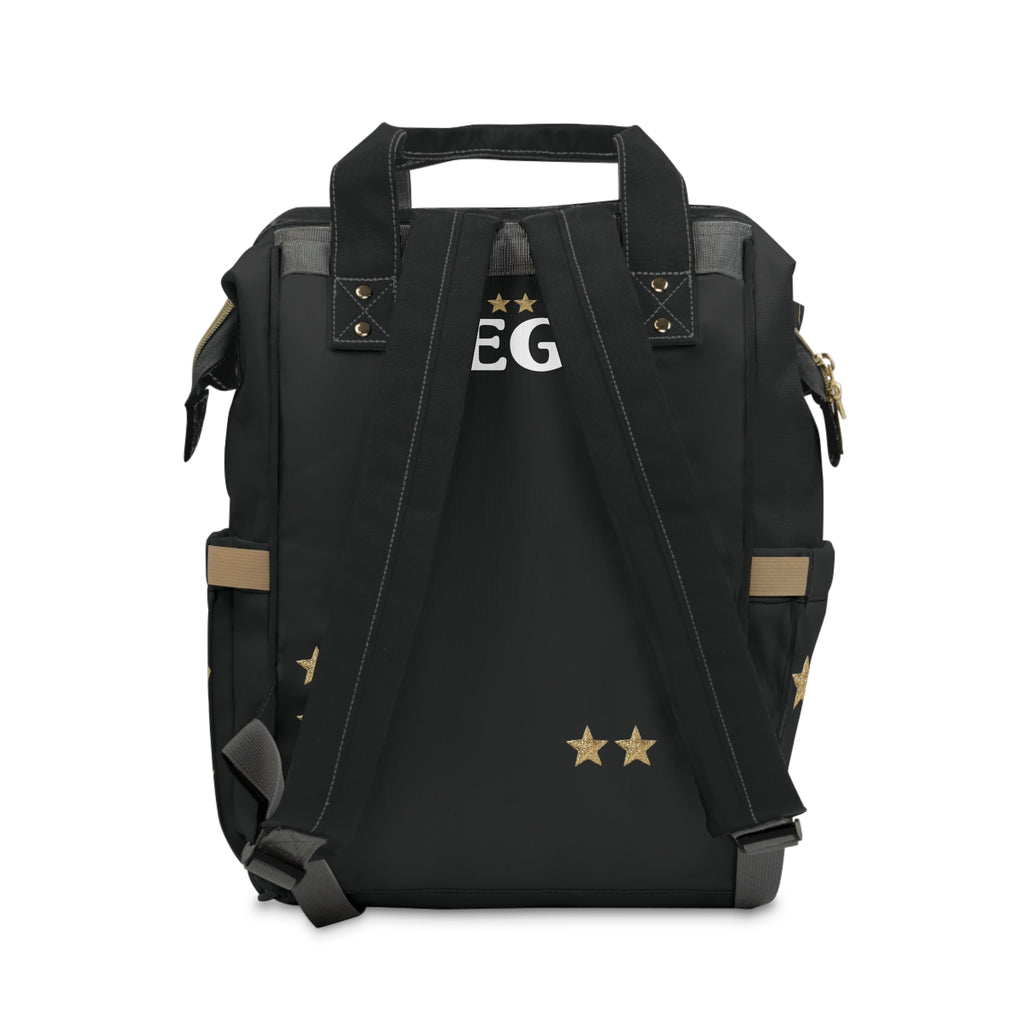 sacred hearts wickeltasche — Schwarz-Gold monogrammierte Babytasche (EG)