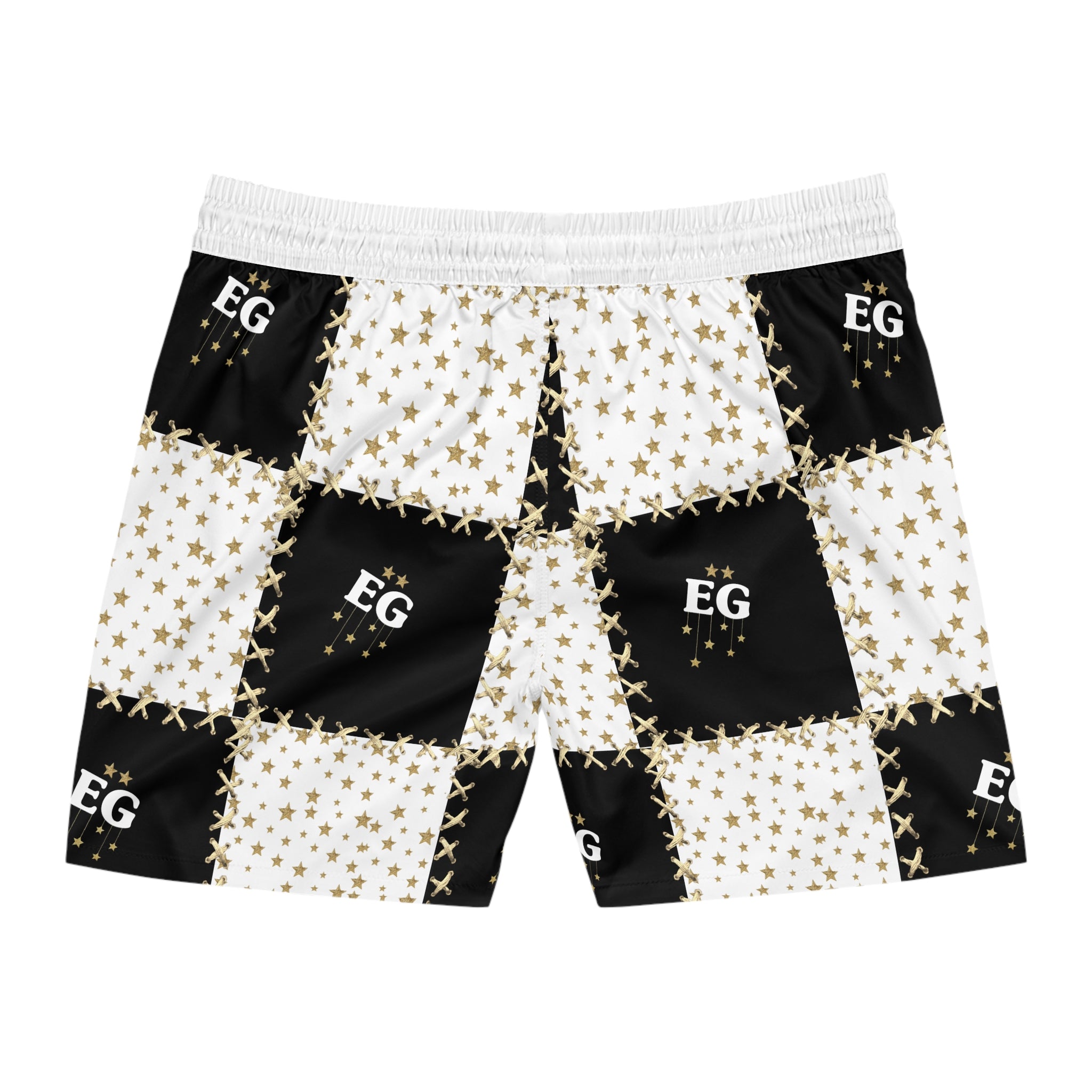 The quilted star men's swim trunk