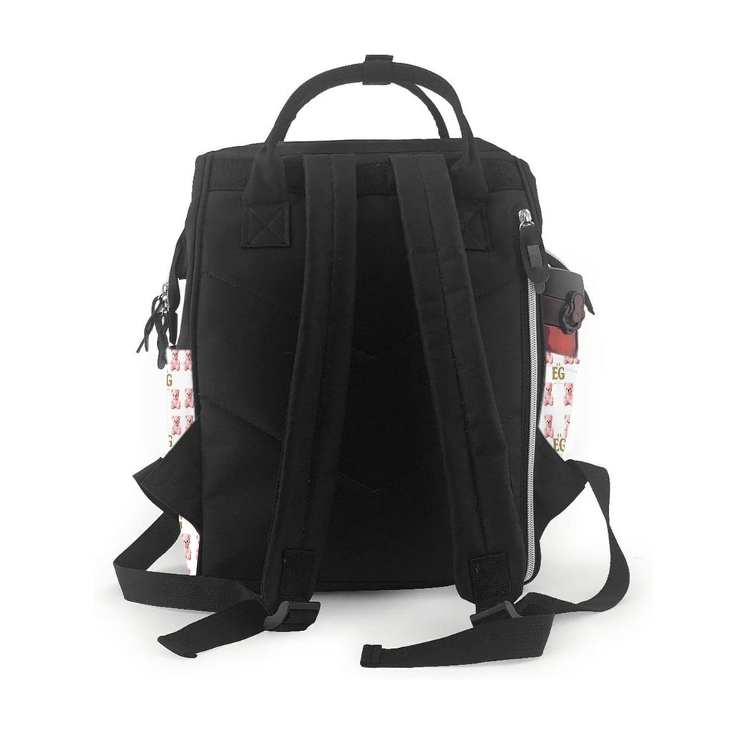 Kleiner rosa Bär Mama Rucksack Wickeltasche