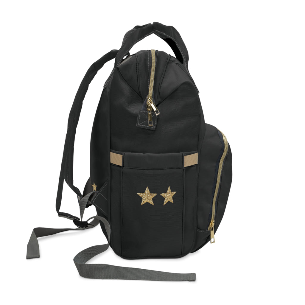 sacred hearts wickeltasche — Schwarz-Gold monogrammierte Babytasche (EG)