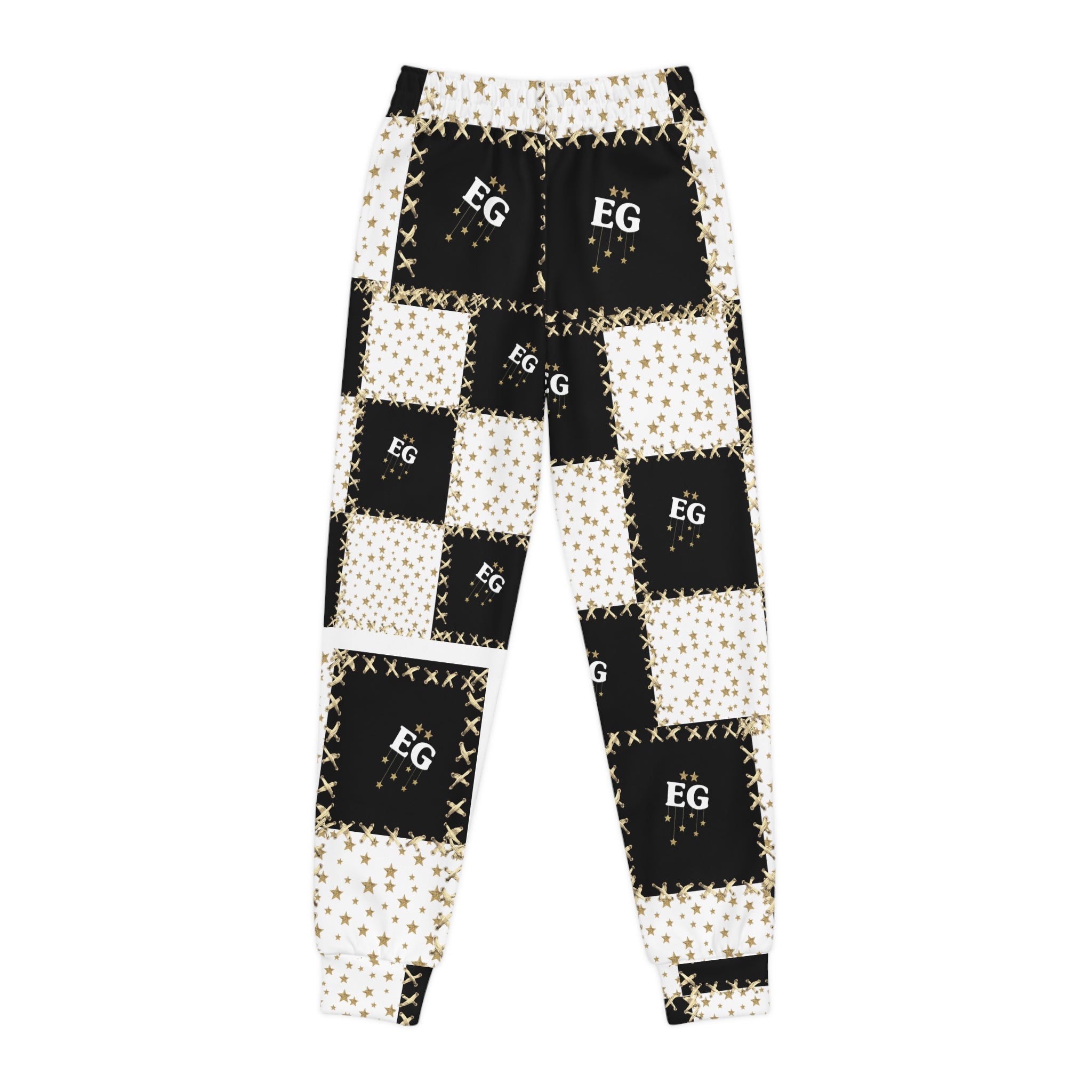 The quilted star youth Joggers