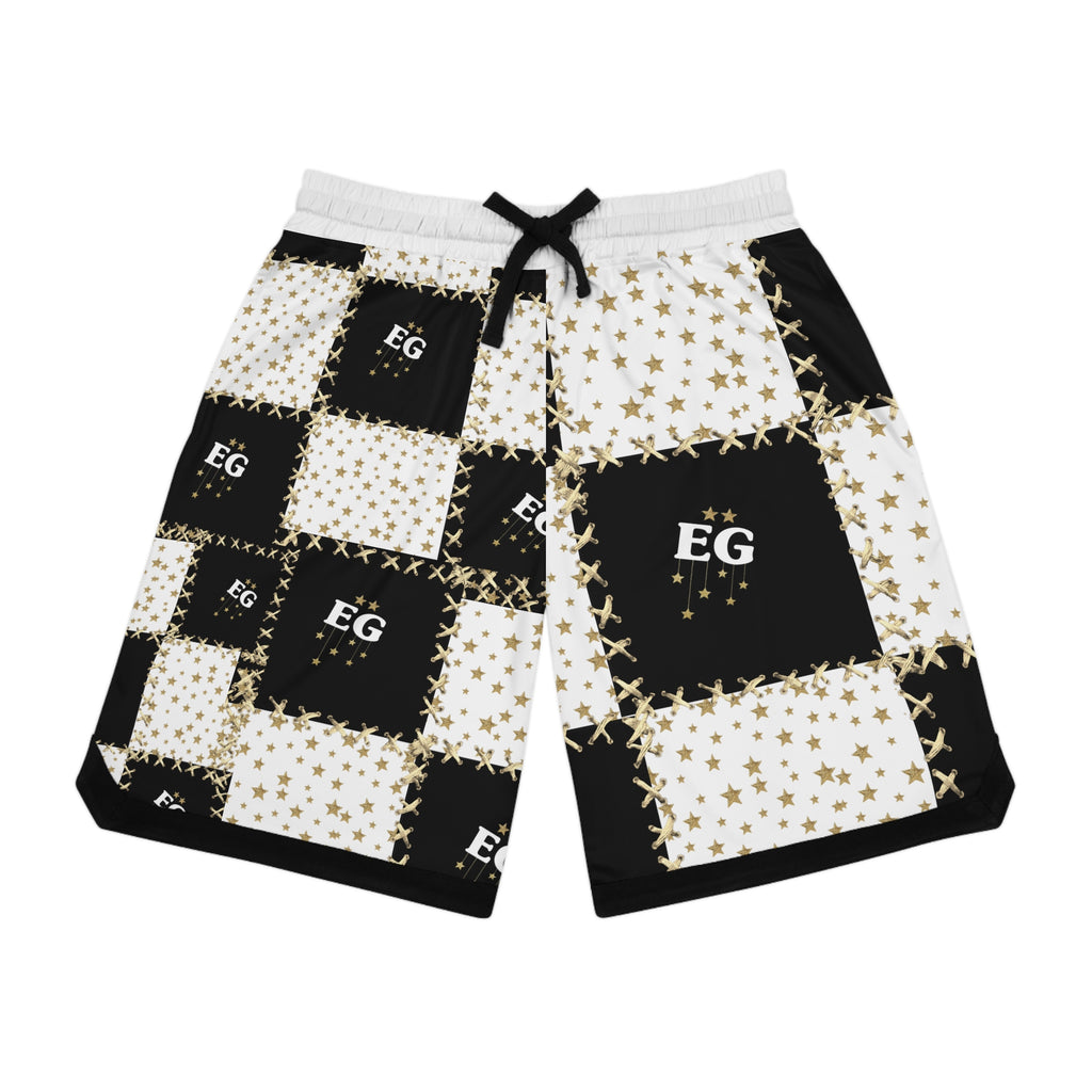 The quilted star men's basketball short