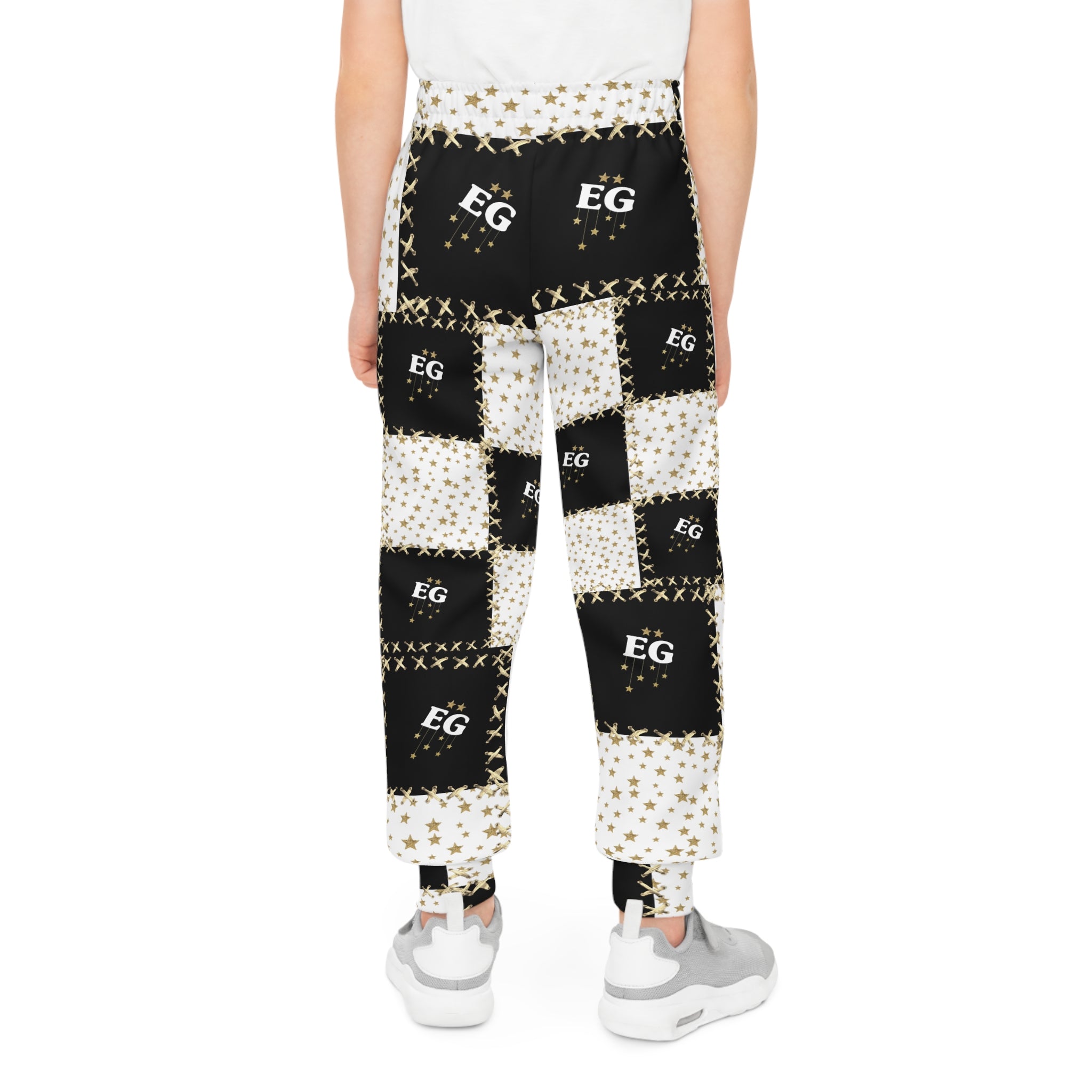 The quilted star youth Joggers