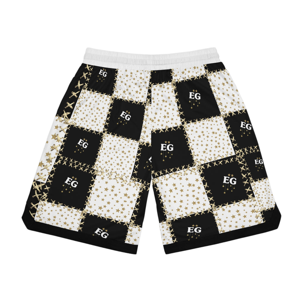 The quilted star men's basketball short