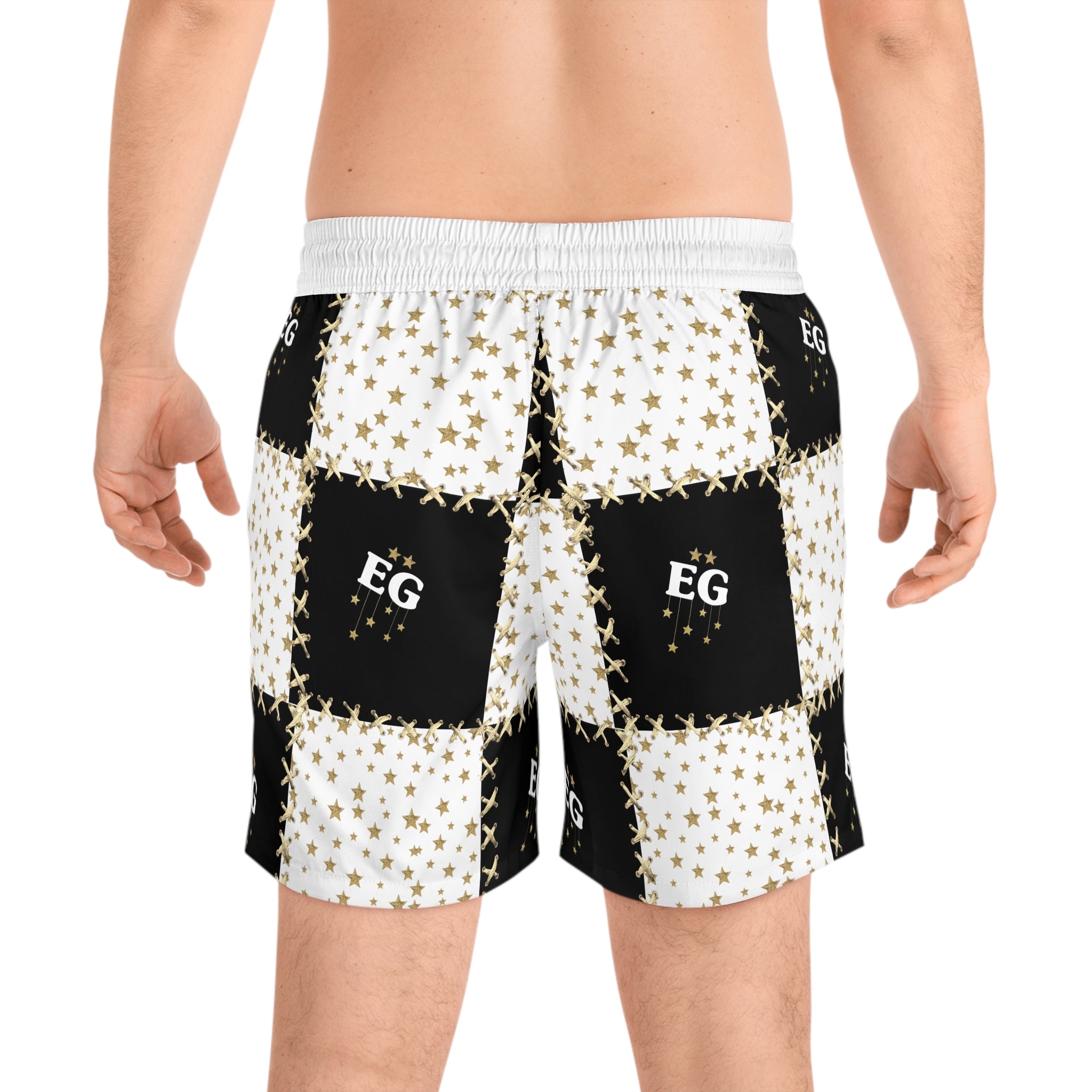 The quilted star men's swim trunk