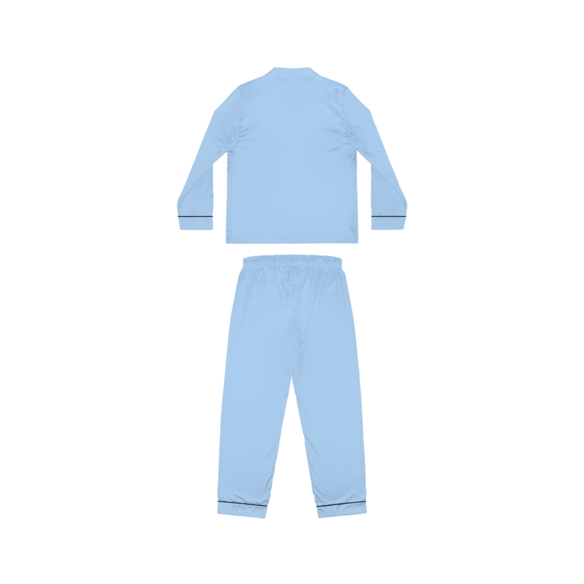 Hellblaues Satin-Pyjama-Set – Luxuriöse Nachtwäsche für Damen