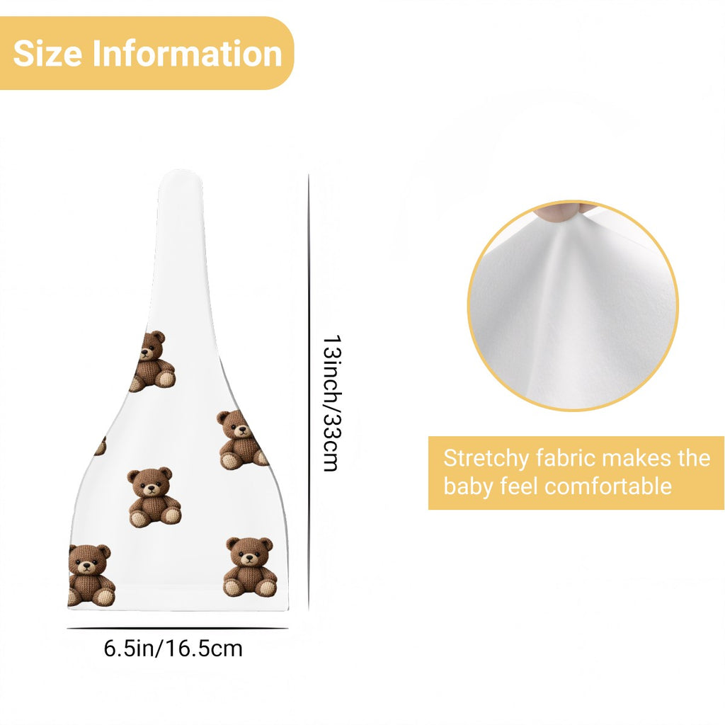 Kleiner brauner Bär Baby-Beanie mit Knoten
