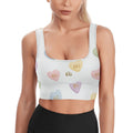 Candy Hearts Yoga Sports Bra