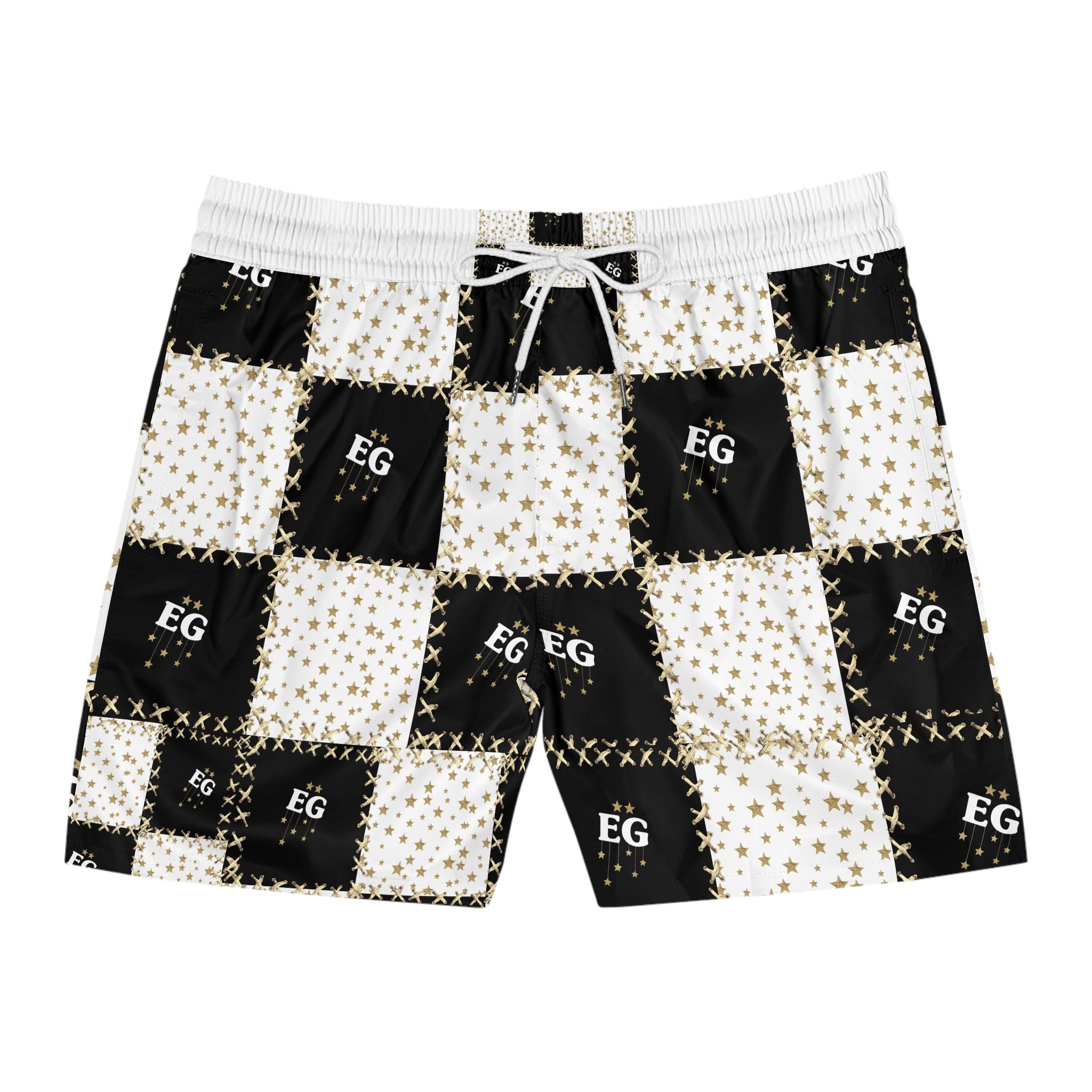 The quilted star men's swim trunk
