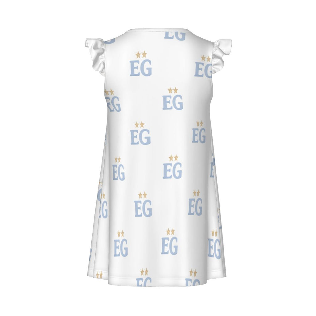 The baby blues girl's flutter dress