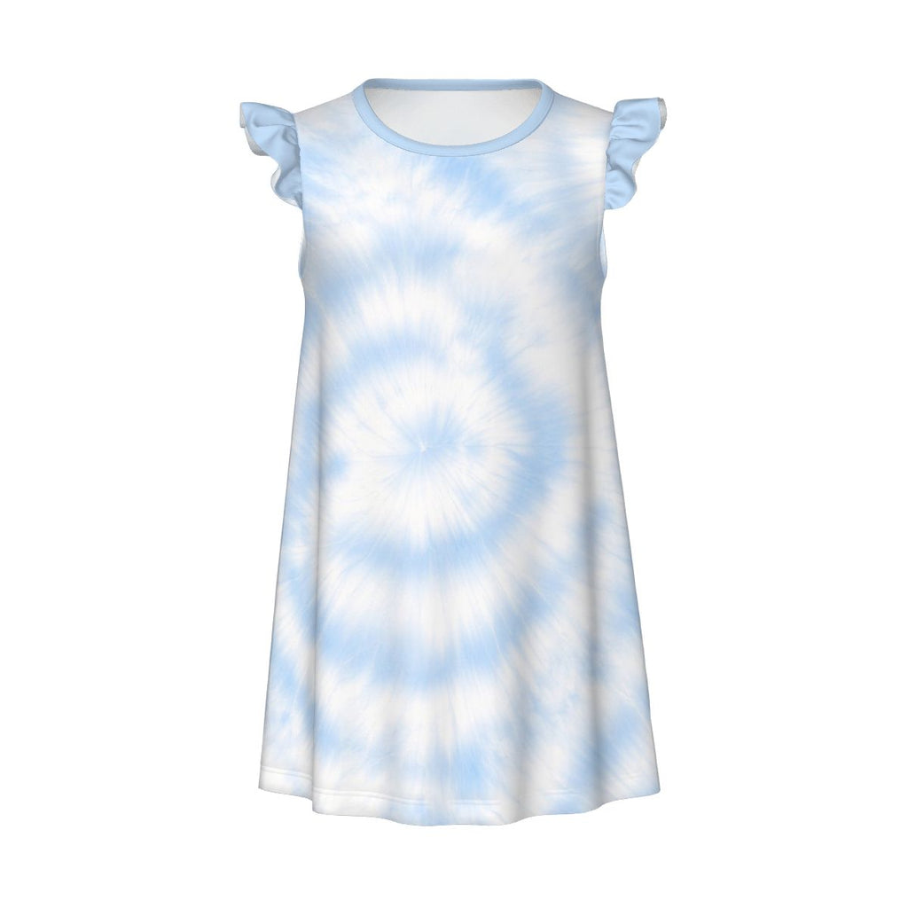 The costal blue girl's flutter dress