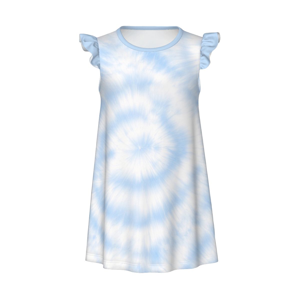The costal blue girl's flutter dress
