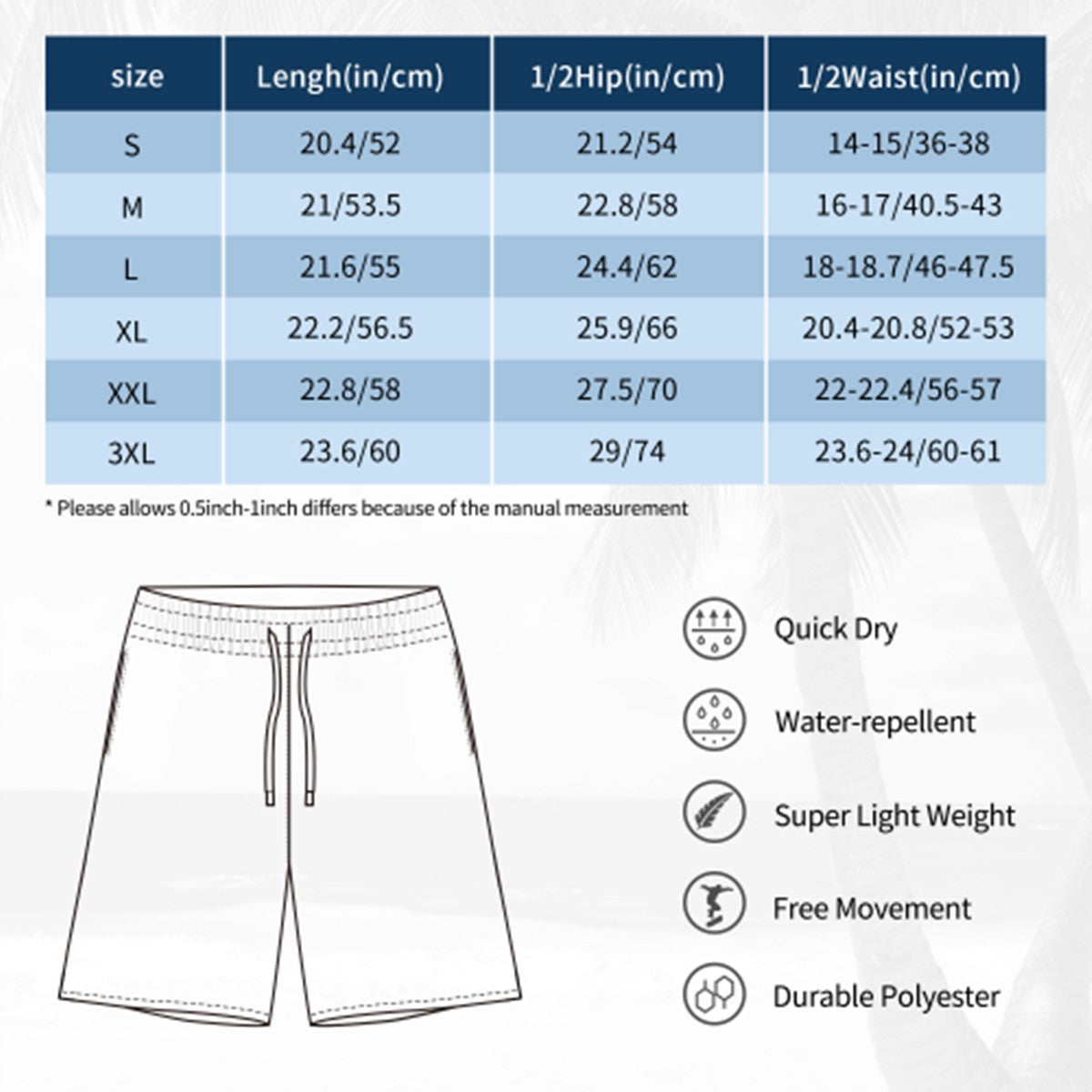 The Summer Sand Men's Beach Shorts