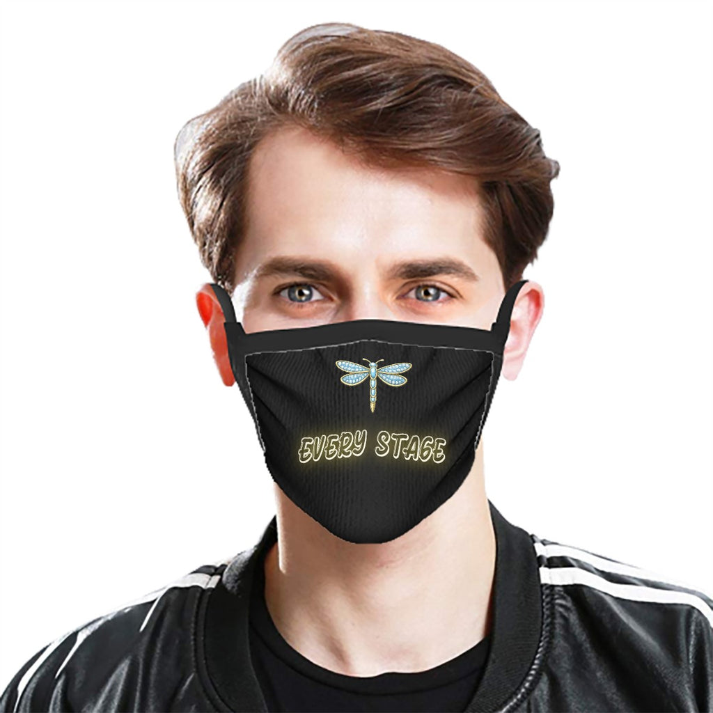 The blue dragonfly Breathable Face Mask