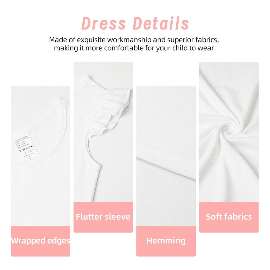 The costal blue girl's flutter dress