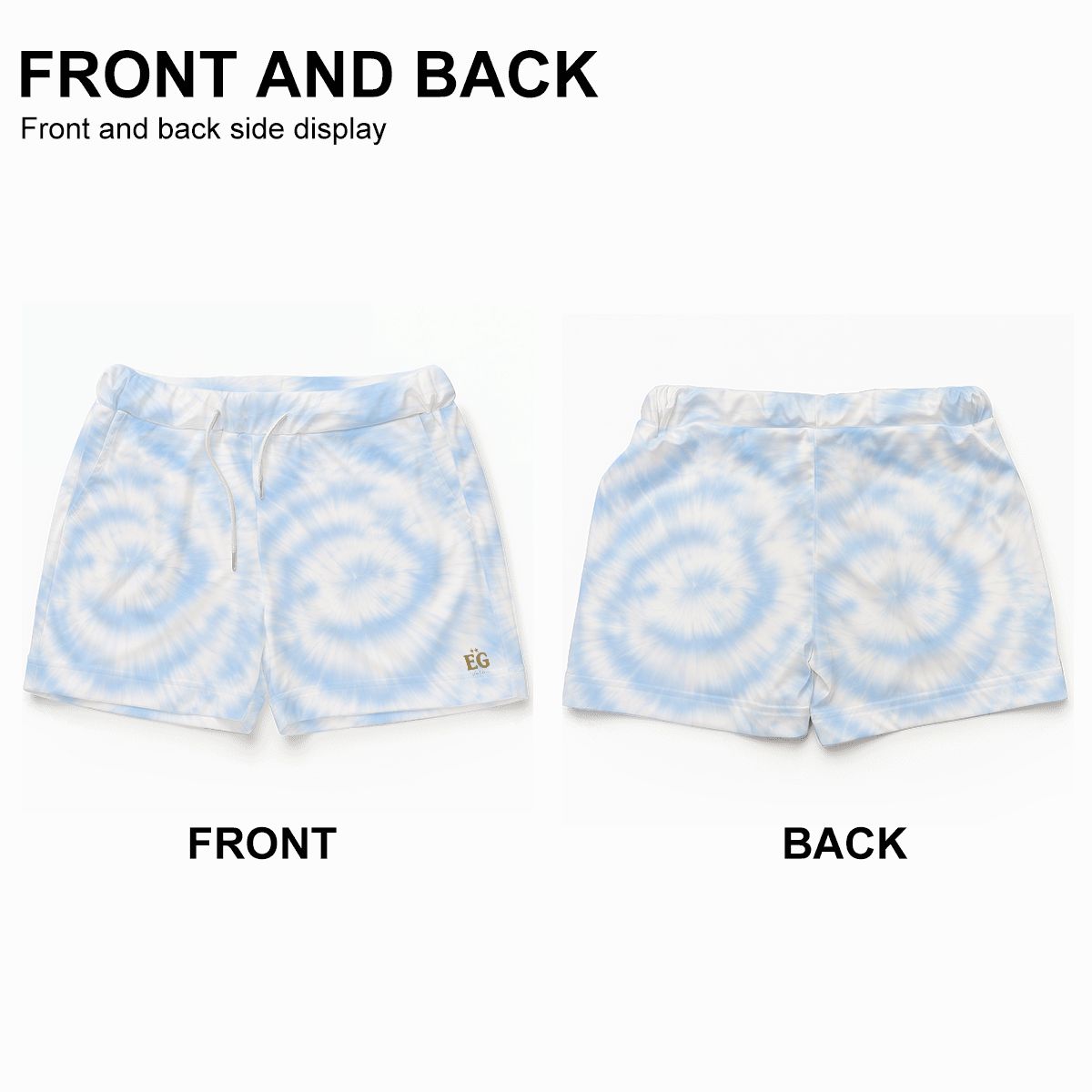 Die blauen Damen-Strandshorts von Costal