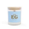 He's my little star Gingham Frosted Candle