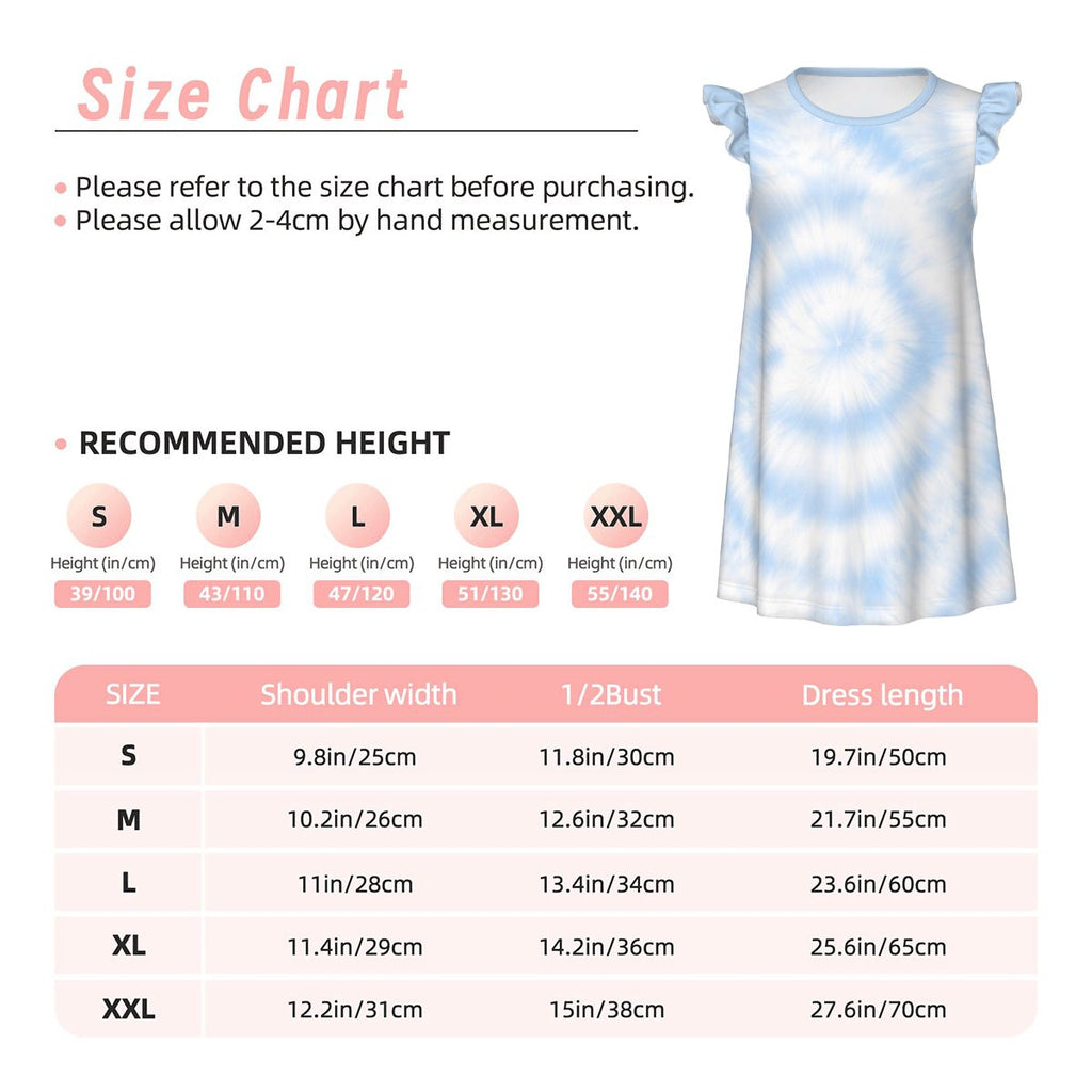 The costal blue girl's flutter dress