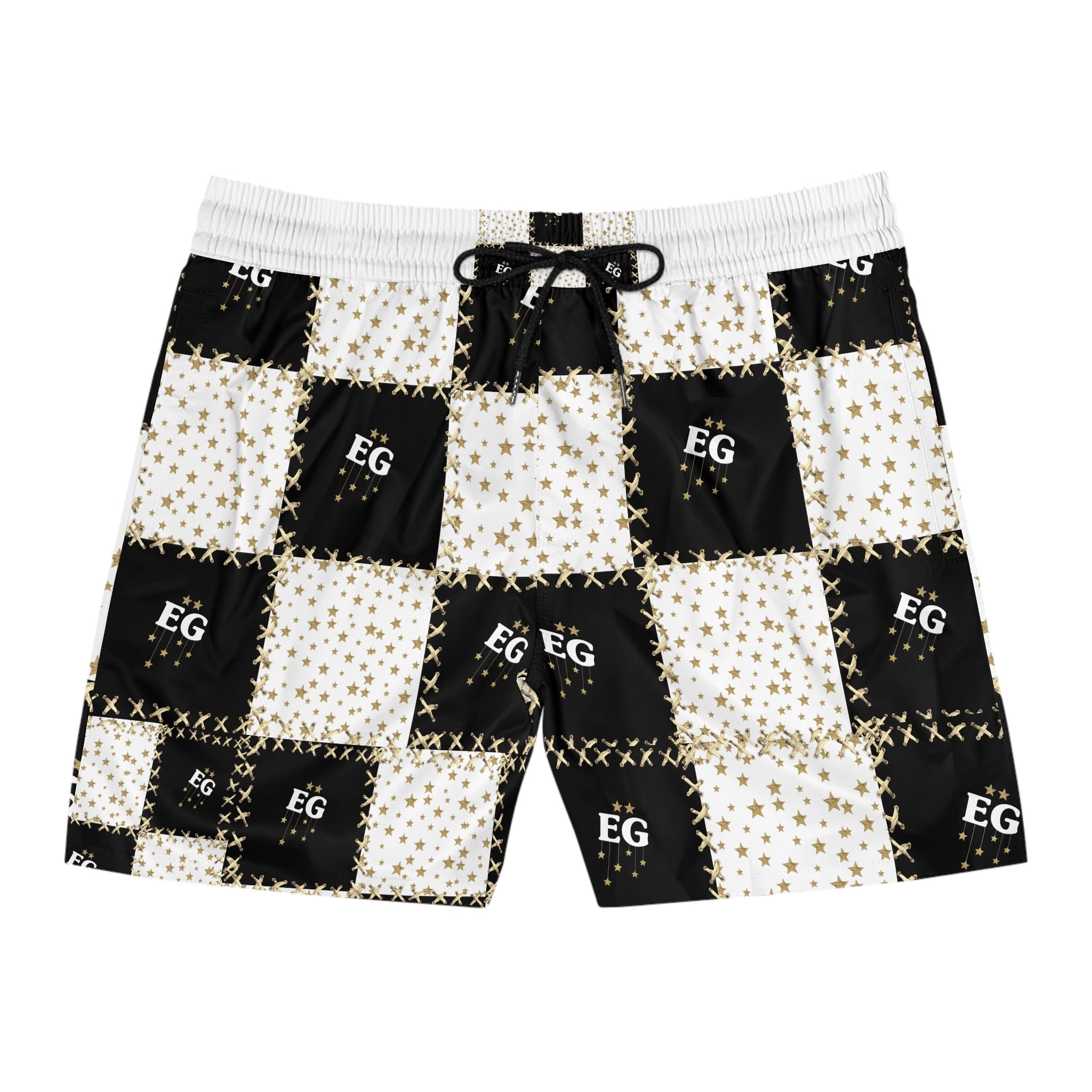 The quilted star men's swim trunk