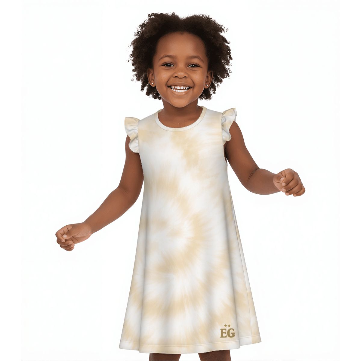 The summer sands girl's flutter dress