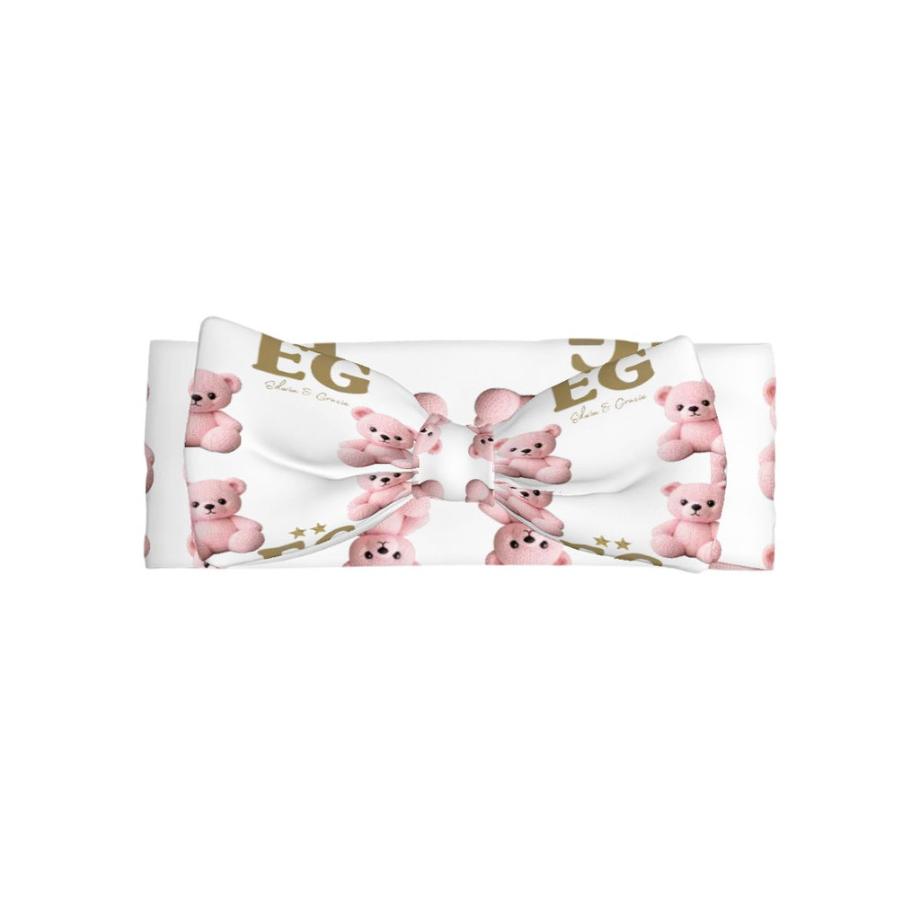 Little Pink bear Bowknot  Baby Headbands