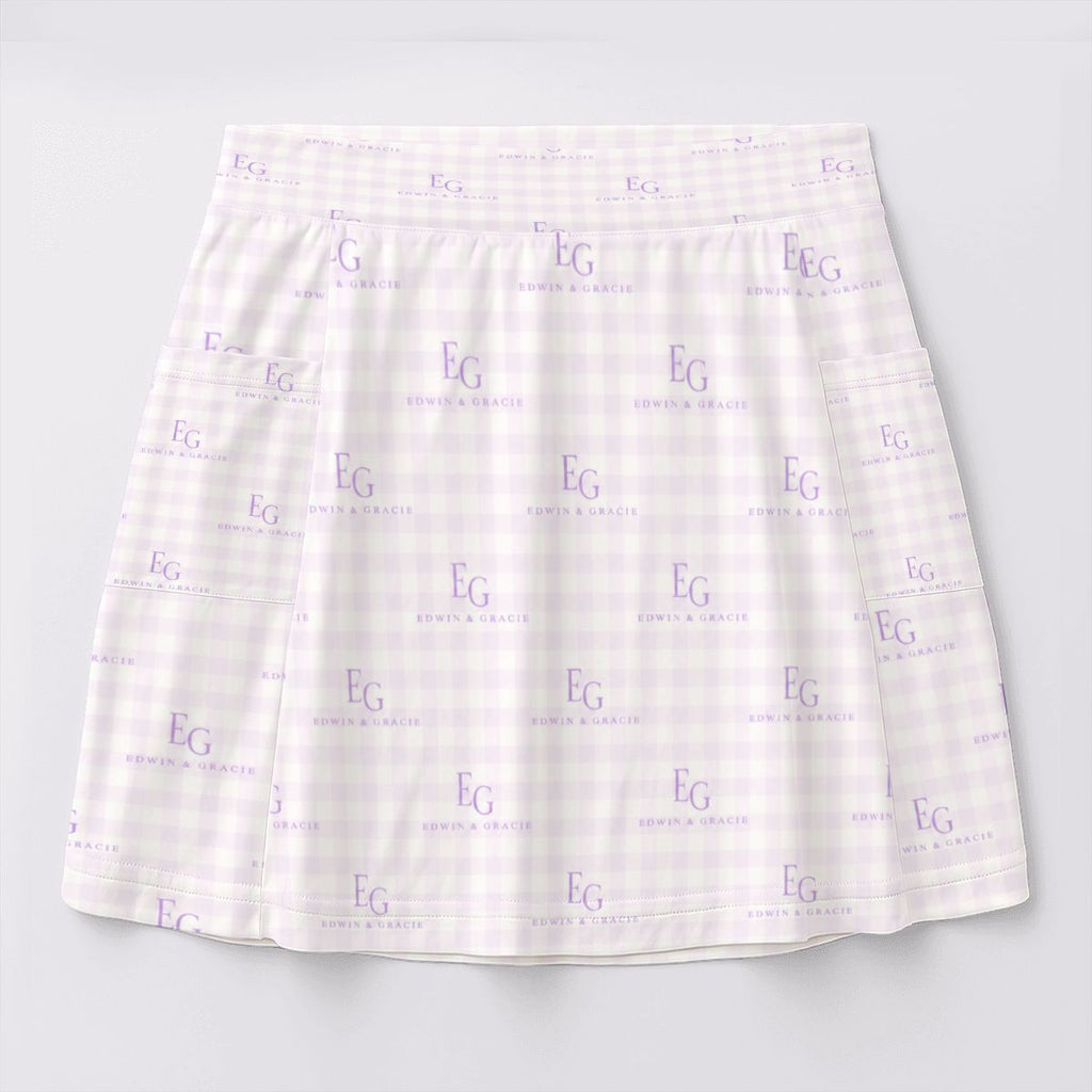 Lullaby lavender women's tennis skort with pockets