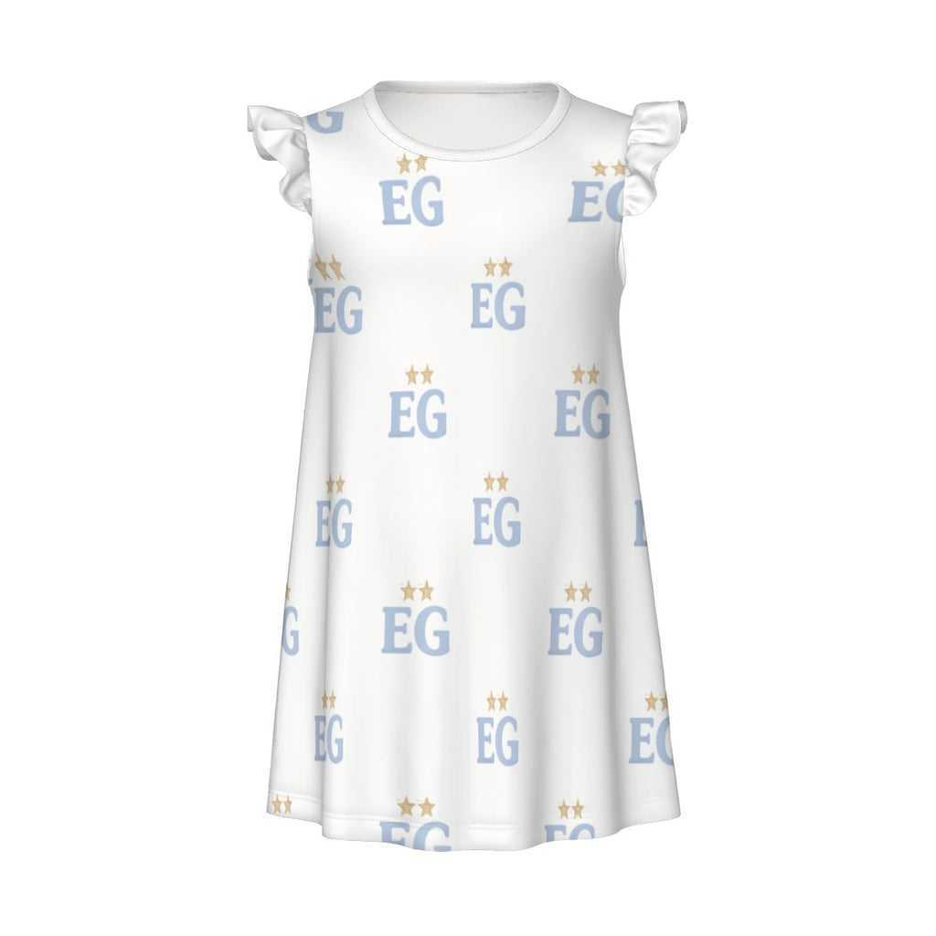 The baby blues girl's flutter dress