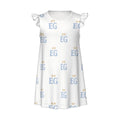The baby blues girl's flutter dress