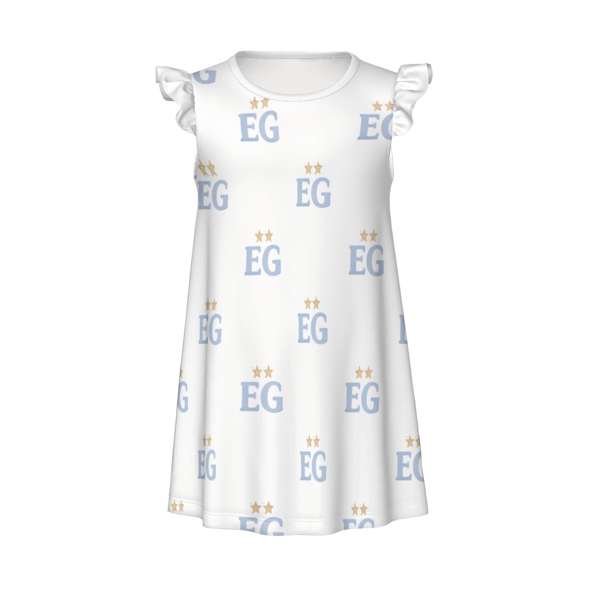 The baby blues girl's flutter dress