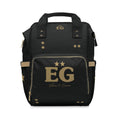 sacred hearts wickeltasche — Schwarz-Gold monogrammierte Babytasche (EG)