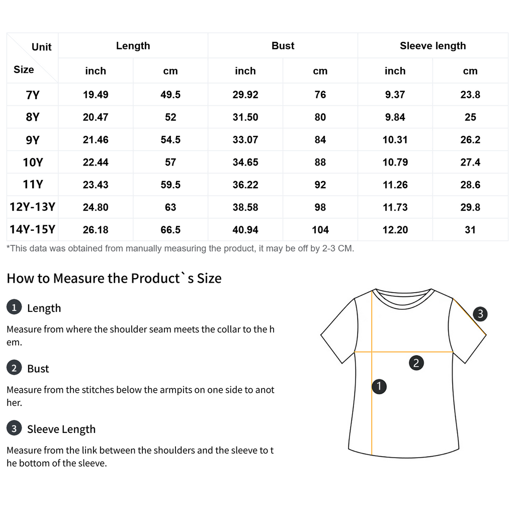 cute and puzzled girl's light weight tag free tee
