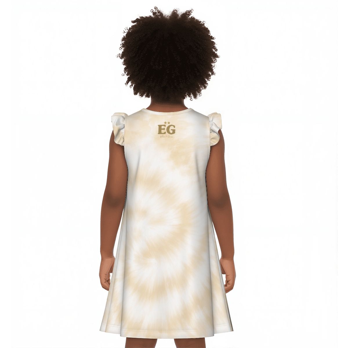 The summer sands girl's flutter dress