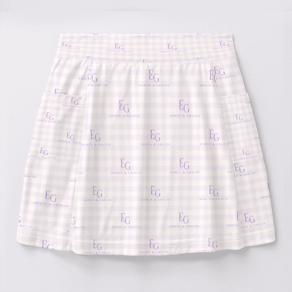 Lullaby lavender women's tennis skort with pockets
