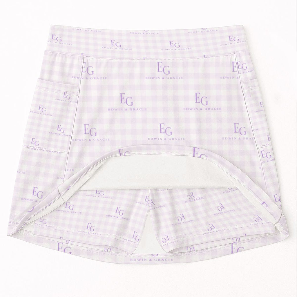 Lullaby lavender women's tennis skort with pockets