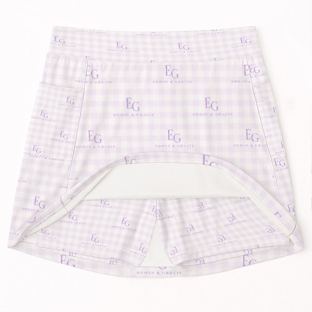 Lullaby lavender women's tennis skort with pockets
