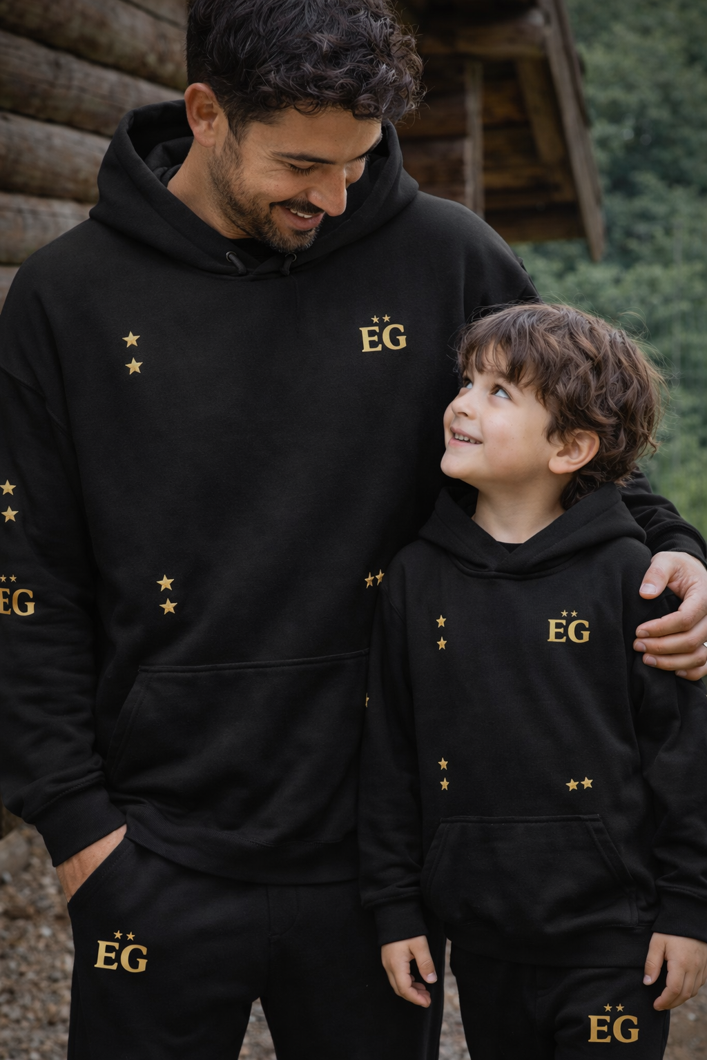 The black panther baby stars unisex hoodie