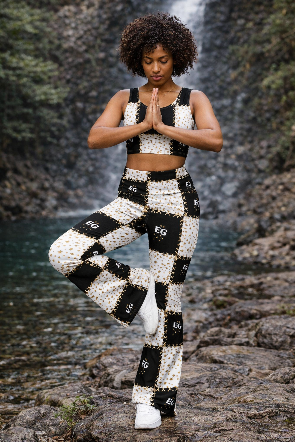 Die gesteppten Star Flare Leggings