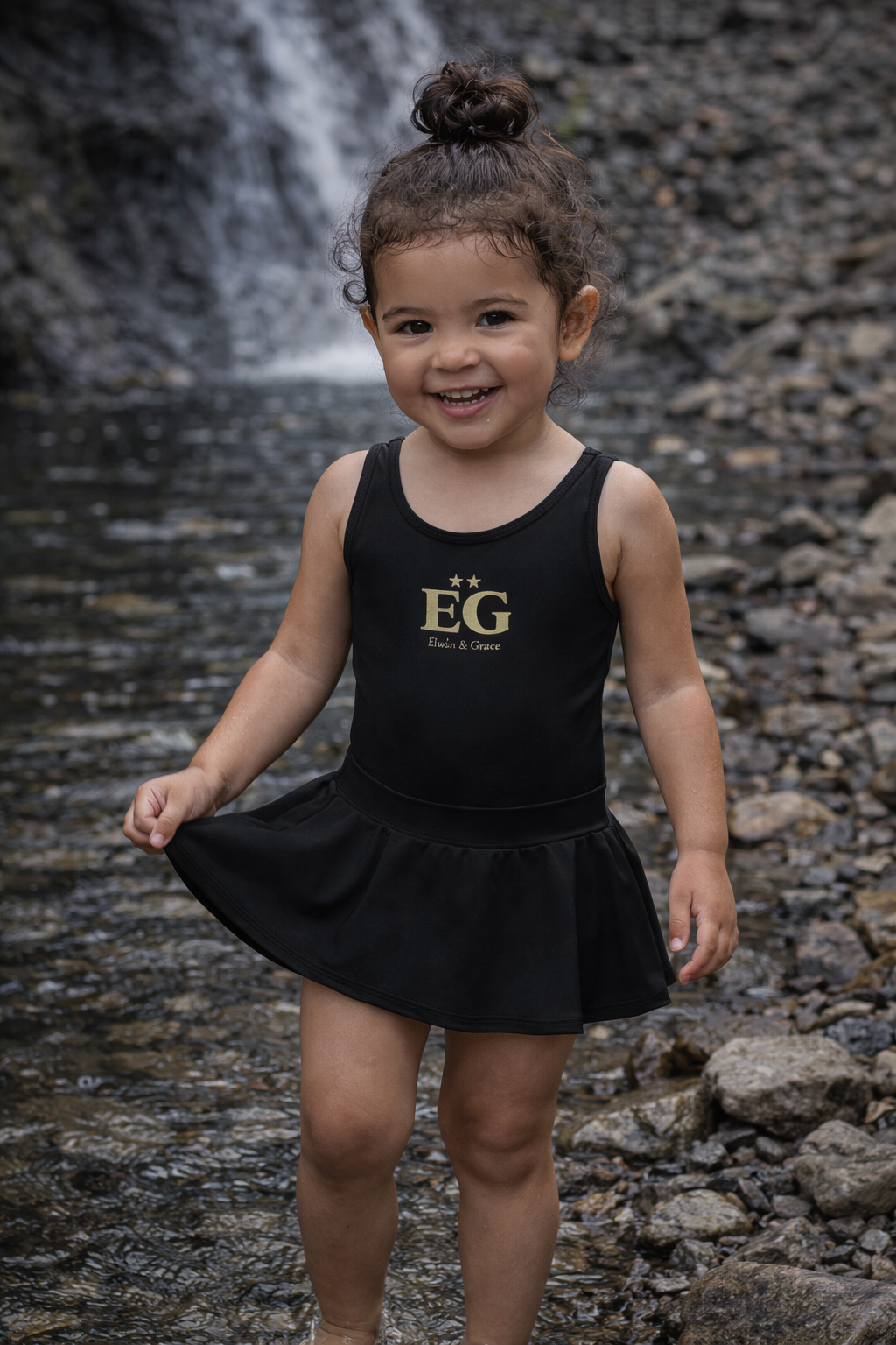 The black panther Kids Swimsuit