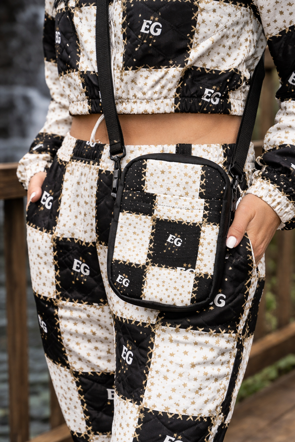 The quilted star Utility crossbody bag