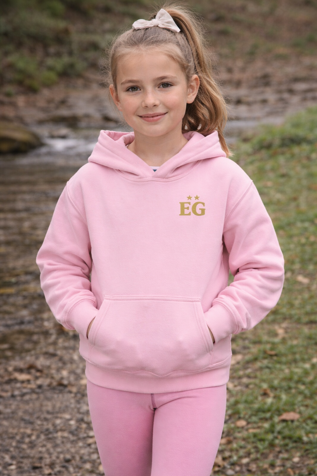 The pink panther embroidered Youth heavy blend hoodie