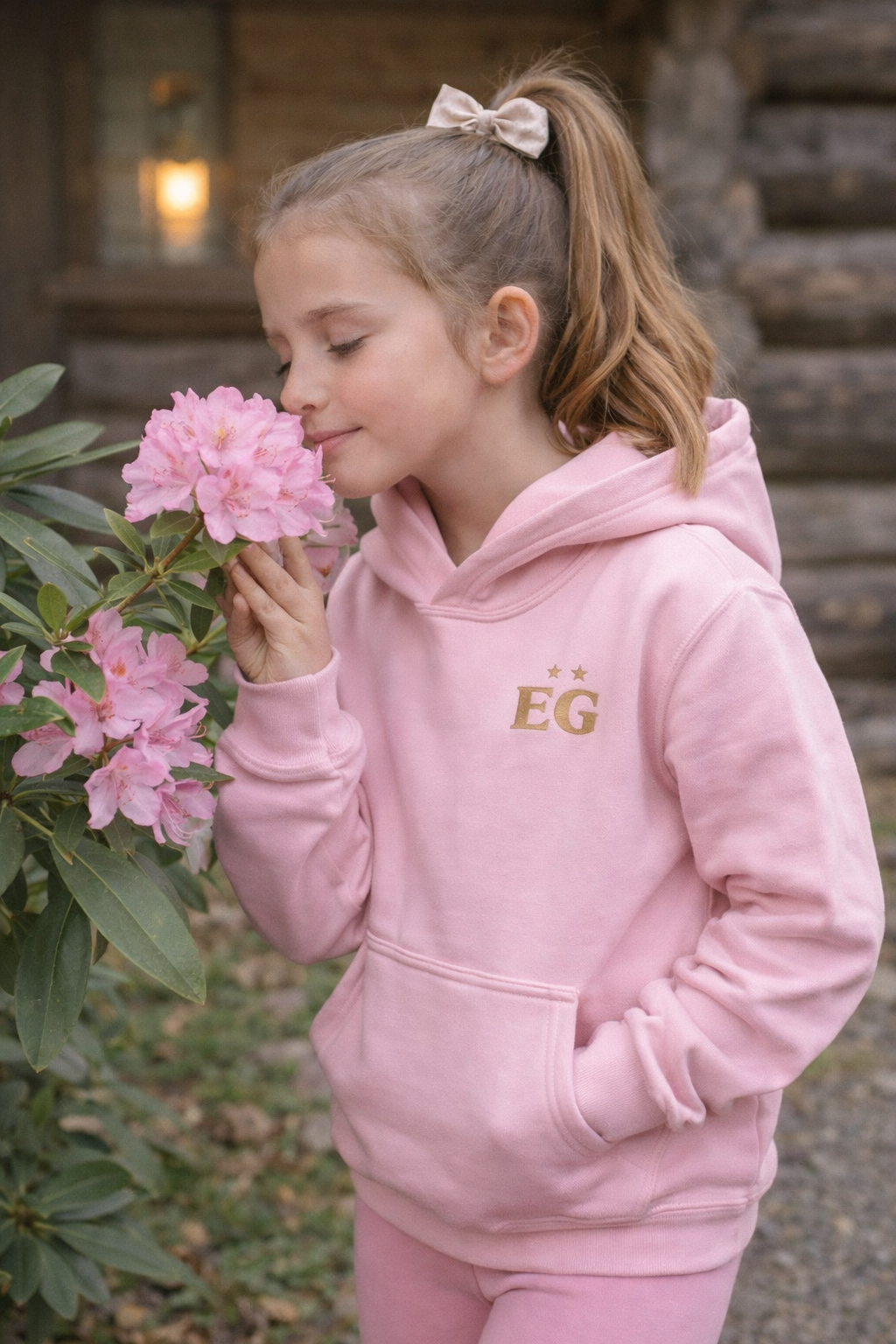 The pink panther embroidered Youth heavy blend hoodie