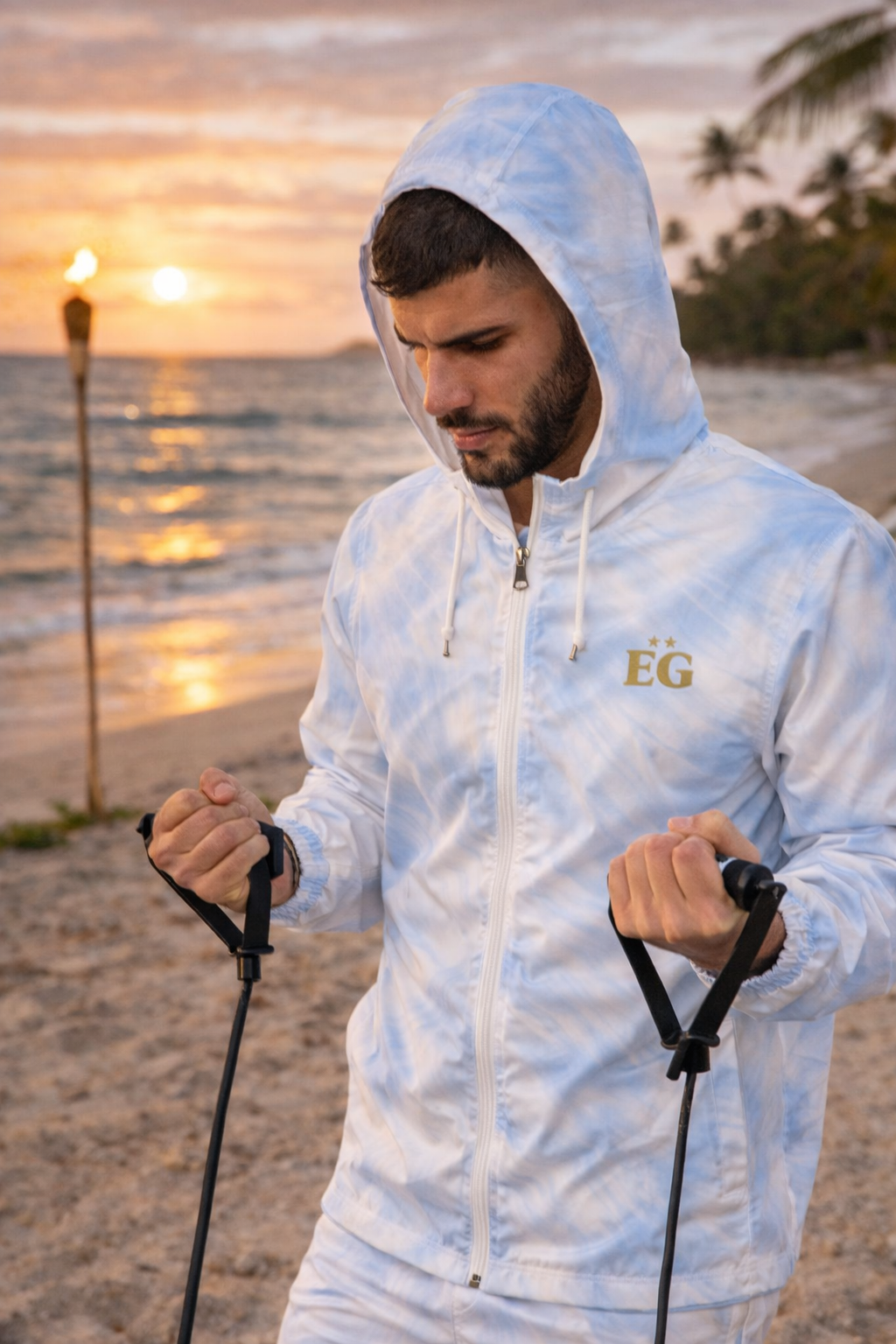 The costal blue Men’s windbreaker