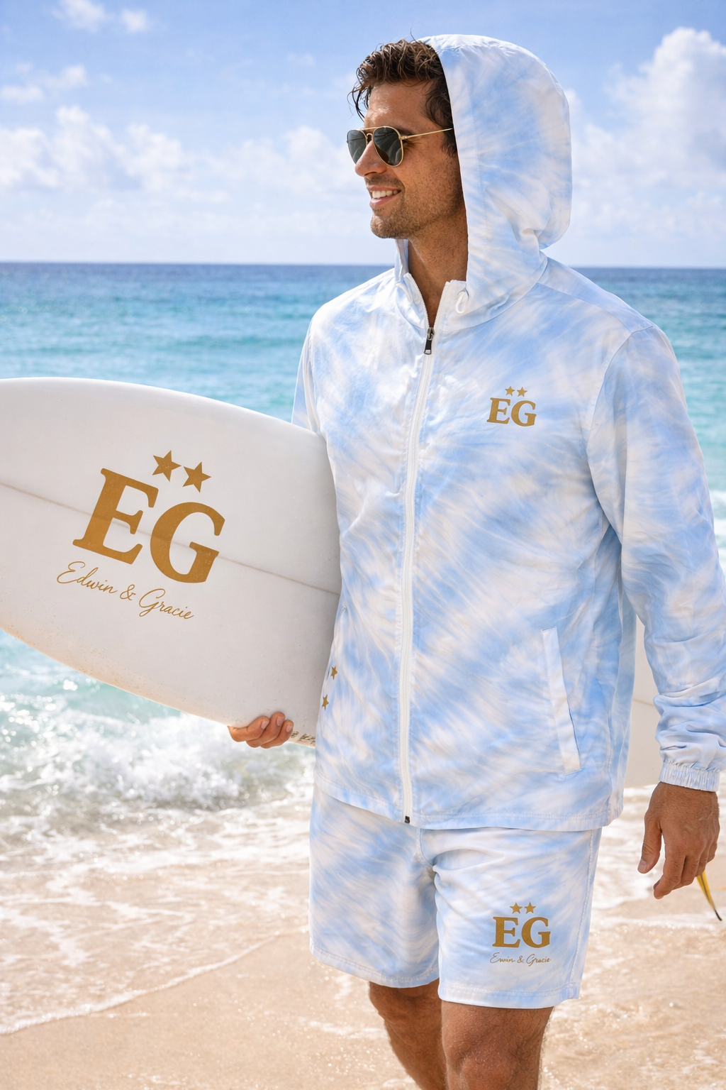 The costal blue Men’s windbreaker