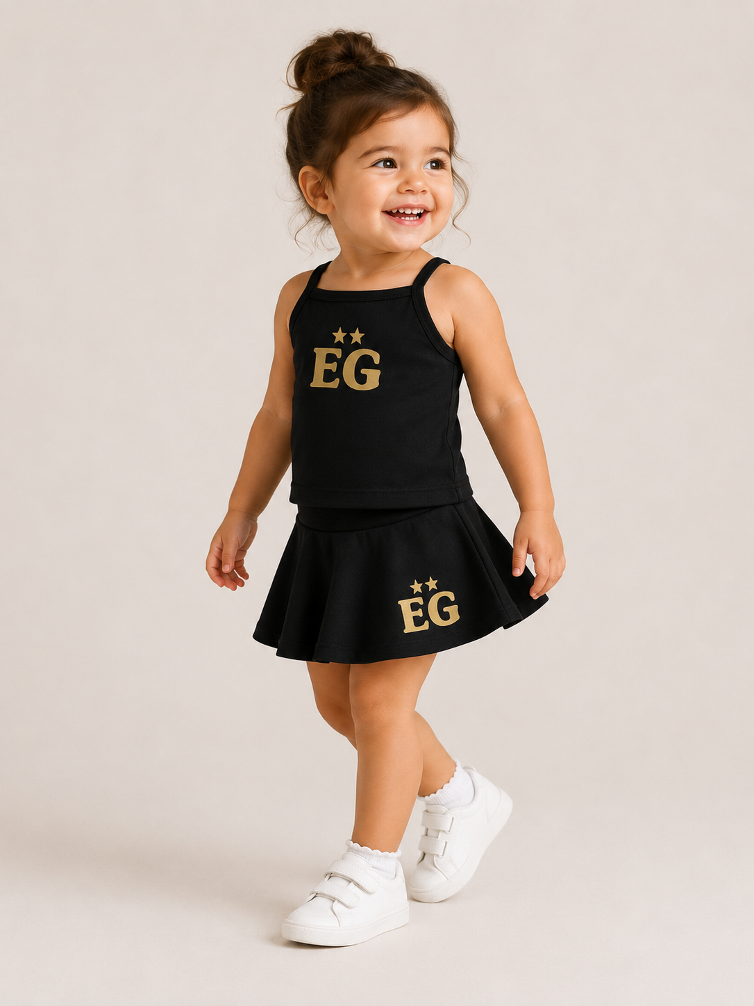The black panther toddler tennis tank & skirt set