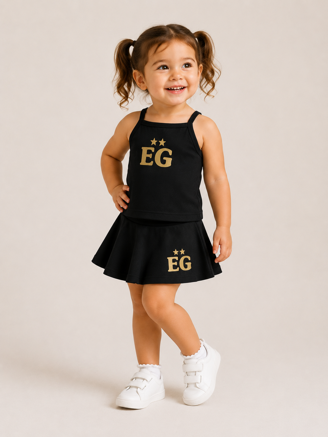 The black panther toddler tennis tank & skirt set