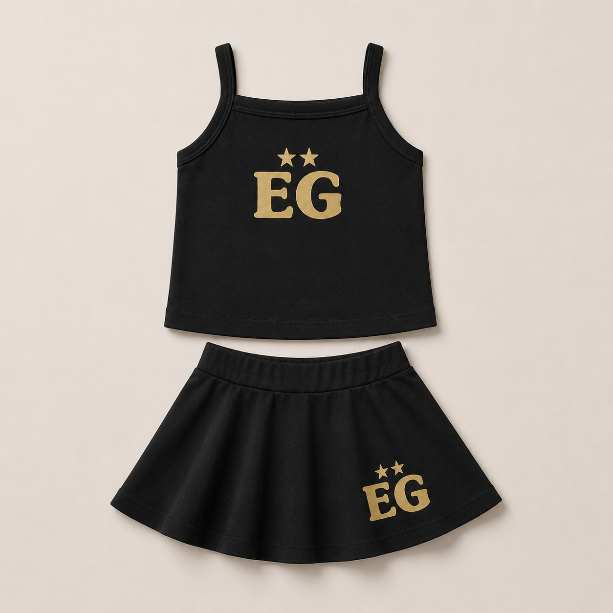 The black panther toddler tennis tank & skirt set