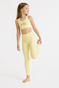 sunshine yellow little kids yoga top